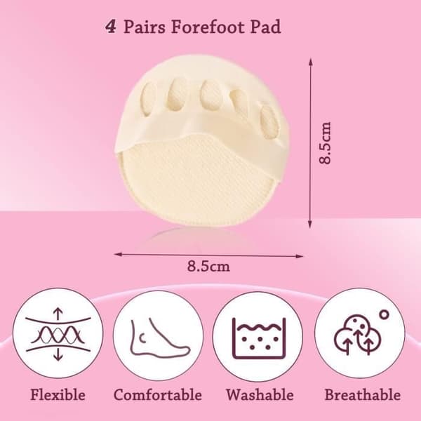 Par med mellomfotputer i bikakestoff, forfotputer, plantarputer for beskyttelse