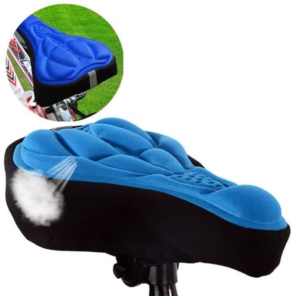 Sadelöverdrag - 3D Plus - Blå - Kiselgel - Ergonomisk komfort - Halkfri