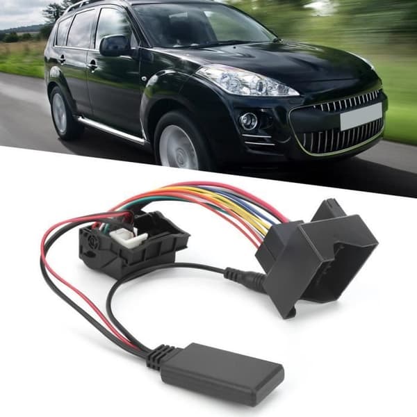 ARAMOX biltilbehør Bluetooth 5.0 AUX-IN bilstereoadapterkabel egnet for Citroen C2/C3/C4/C5/C6 med