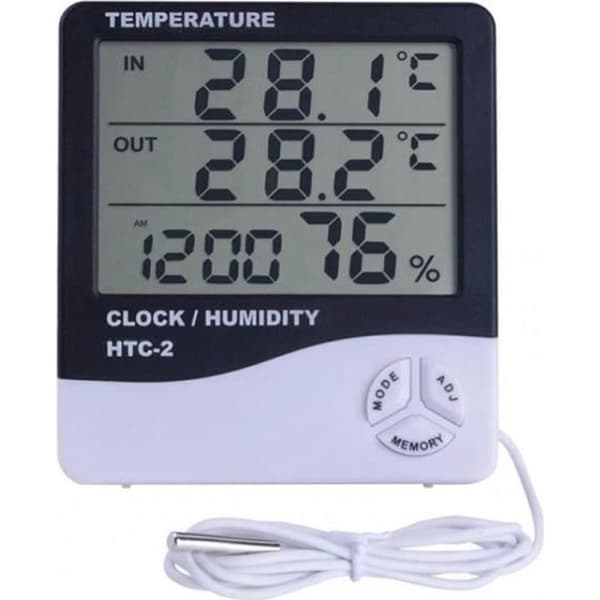 Väderstation - Digital termometer - Utomhussensor - Hygrometer - Temperatur och luftfuktighet