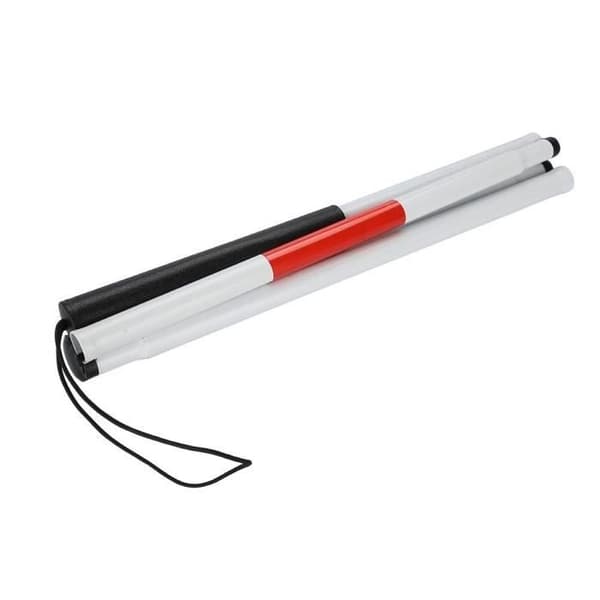 Max 124 cm hopfällbar käpp för blinda, stötsäker