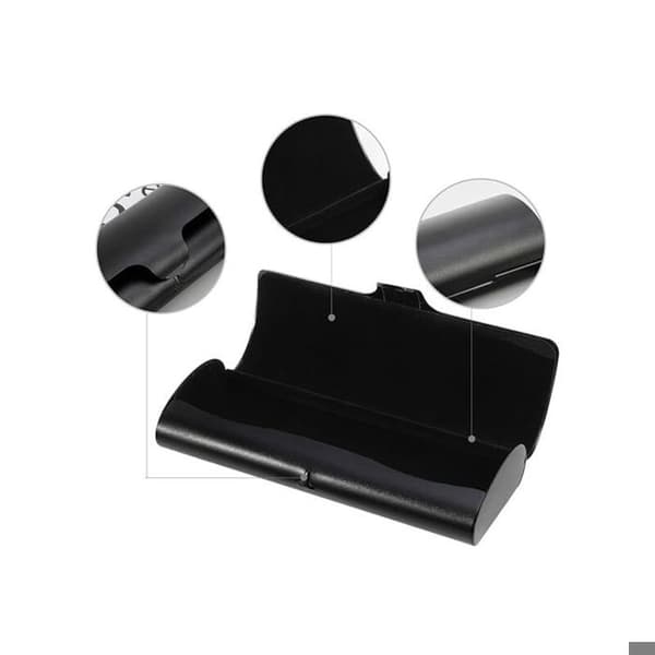Brilleetui - Aluminium - Grått - Stivt - Lett - Elegant design