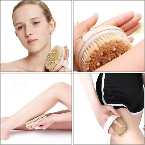 Torrkroppsborste - Märke - Modell - Exfoliering - Massage - Lymfdränage