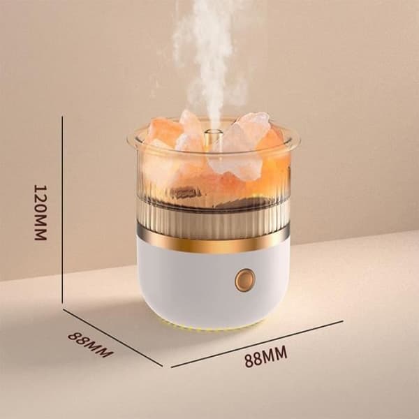 Aroma diffuser, æterisk olie diffuser, Rock Aromatherapy luftfugter (hvid)
