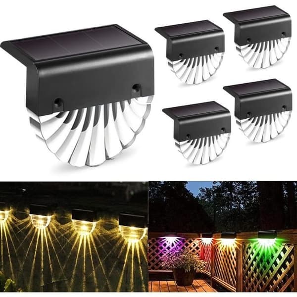 Solcellelamper - ZVD - Utendørsmodell - LED - Vanntett - 4 stk.