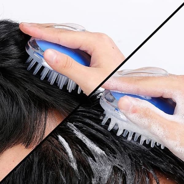 Schampoborste - Ej specificerad - 3 delar - Silikon - Halkfri - Hårbottenmassage