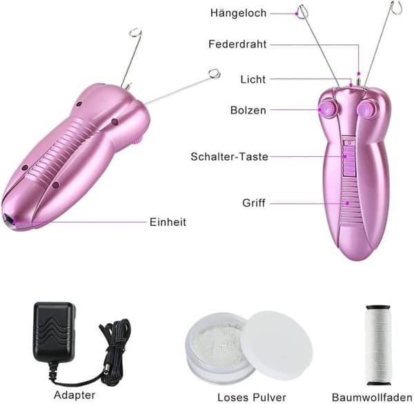 Elektrisk ansigtshårfjerner til kvinder, epilator til kvinder, barbermaskine til ansigtshårfjerning