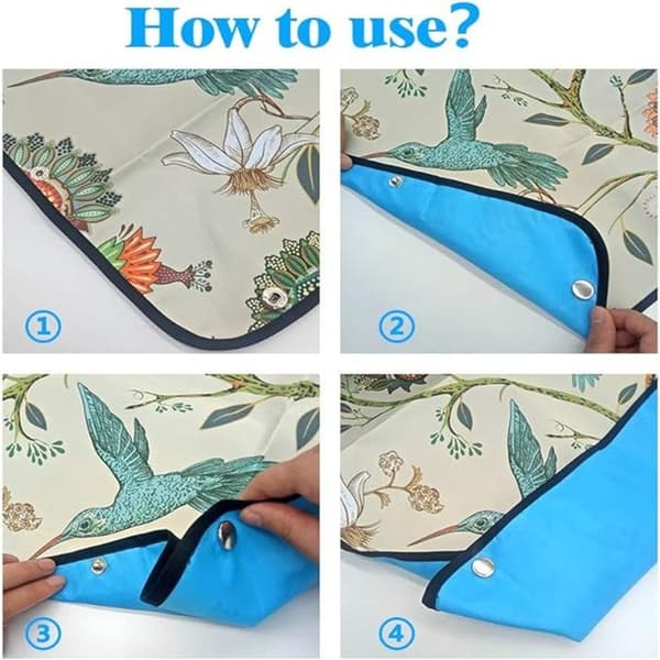 Voksnesmekker, vanntette, vaskbare, beskyttelse ved måltider
