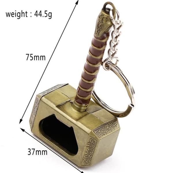 KC0704 Thor Multifunksjonell Hammer Ølflaskeåpner, Hammerformet Ølflaskeåpner