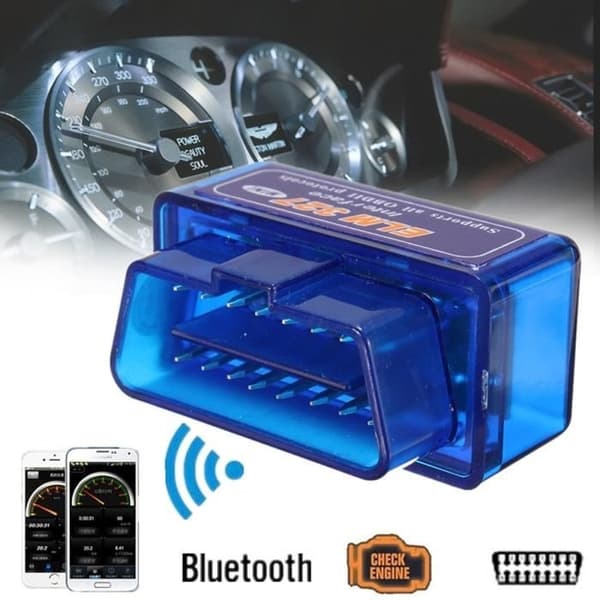 Mini ELM327 V1.5 Bluetooth OBD 2 II bildiagnostisk interfacescanner