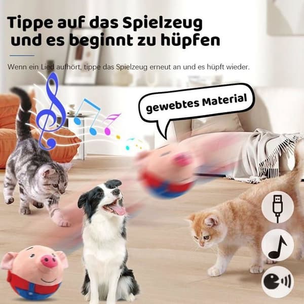 Interaktiv hundleksak, Hundleksak, Studsbollleksak för hundar, Interaktiv hundboll