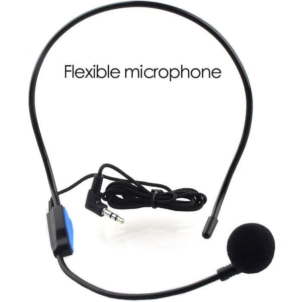 Stemmeforsterker - 12W oppladbart PA-system - Svart