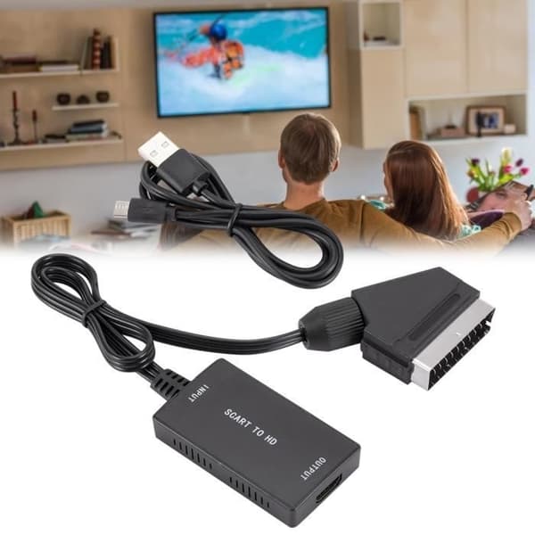 SURENHAP SCART till HDMI HD-utgångsadapter med kabel