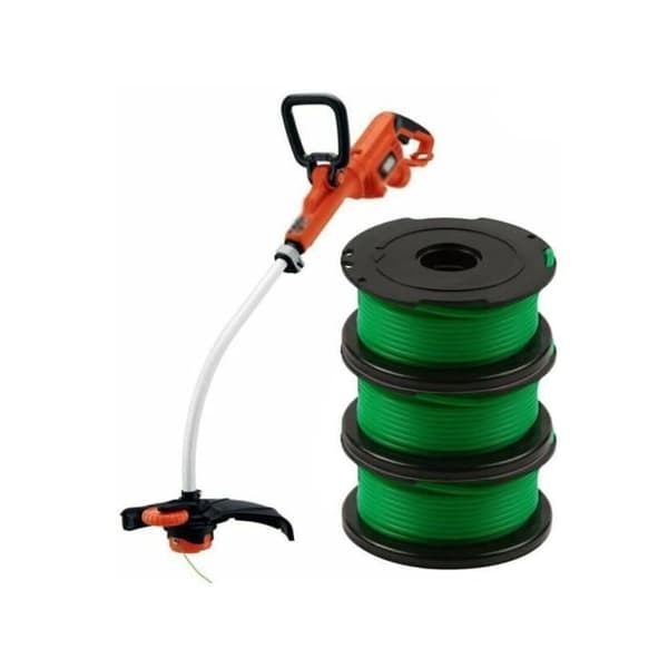 Pakke med 6 grønne trimmertrådspoler til Black & Decker GL7033 GL8033 GL9035 A6482
