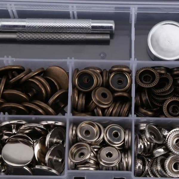 50 set Tryck på tryckknapp Tryckknappsknäppning 17 mm