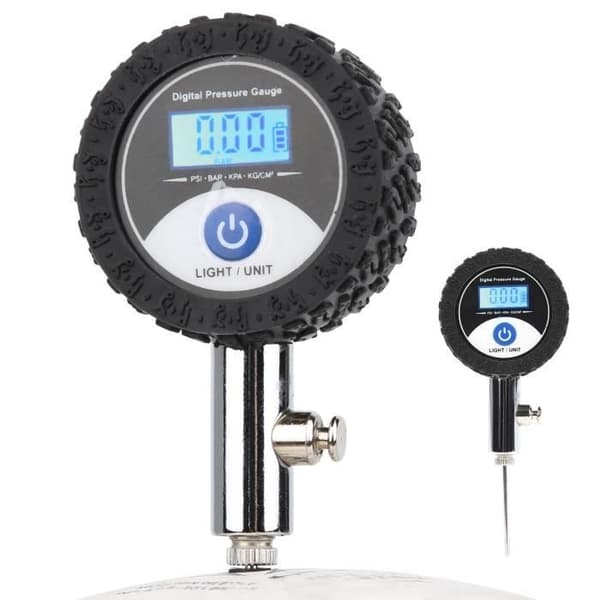 Fotbollstrycksmätare, exakt tryckregulator tryckmätare, digital display uppblåsningstillbehör