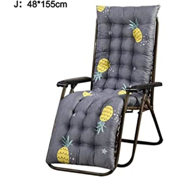 Solsängkudde, Utomhusträdgårdsdyna för solstol 48*155CM (Däckstol ingår ej)