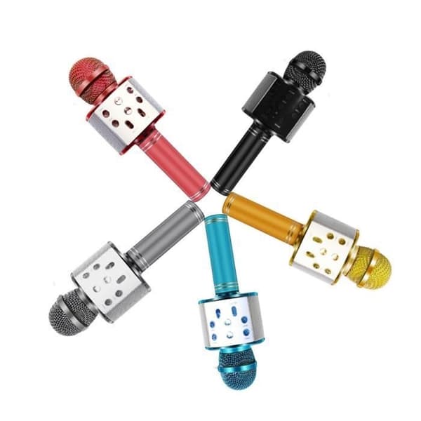 Trådlös Bluetooth-mikrofon - Bärbar Karaoke-mikrofonhögtalare - Blå