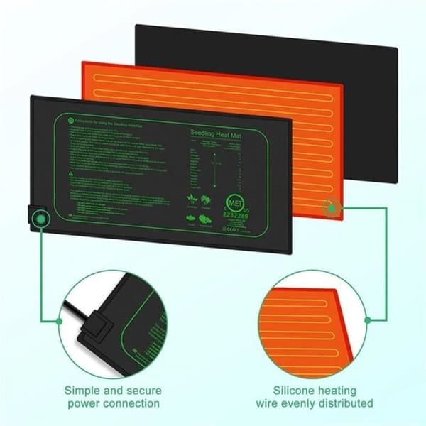 Varmematte - Uspesifisert - Uspesifisert modell - Digital termostat - 25 cm x 52,5 cm - 20 °C til 45 °C