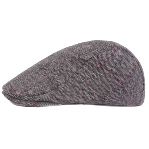 Herre Sidhue - Baret - Uld - Vinter - Grå