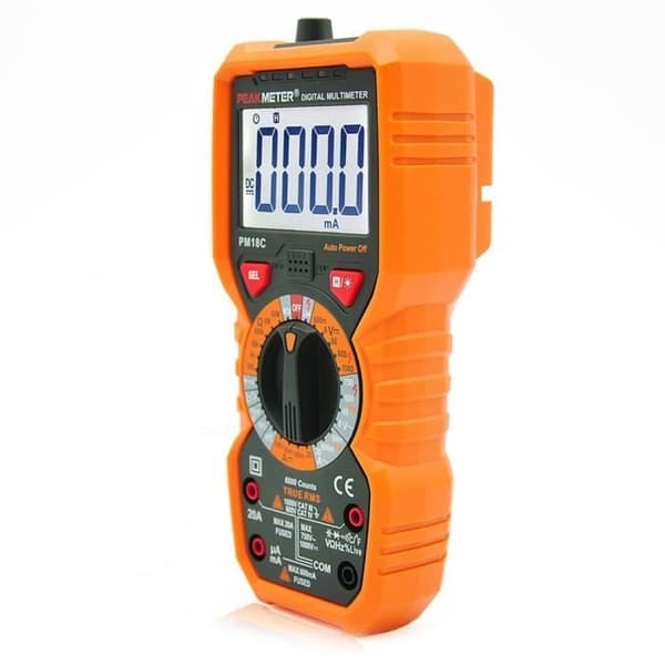 PEAKMETER PM18C Högprecisionsdigital fickmultimeter AC-DC Spänning Ström Temperatur