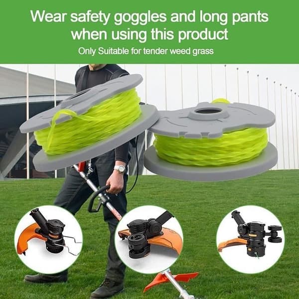 Worx gräsklippartrådsspole - 4-pack - 6 m längd - ABS - Nylon-sampolymer