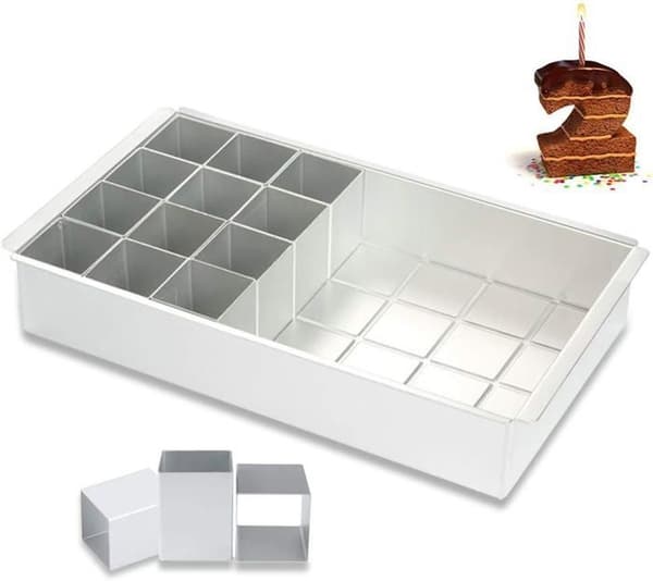 Aluminium bageform, talbageform, talbageform, fantastisk til fødselsdage, bryllupper osv.