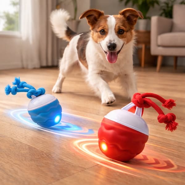 Smart Aktivitetsbold til Hunde – Automatisk & Interaktiv
