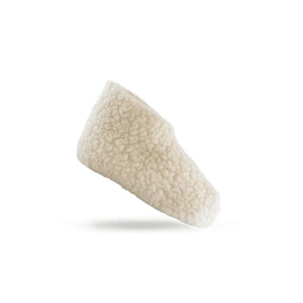 Fluffy Wool Slippers (100% Pure Wool) – White Model