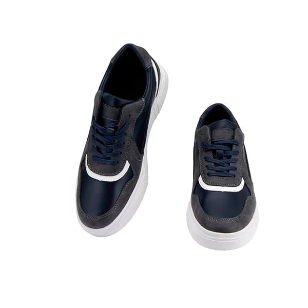 Sneakers for menn, marineblå og hvite