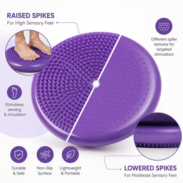 Balance cushion with pump – strengthen balance, core stability and posture