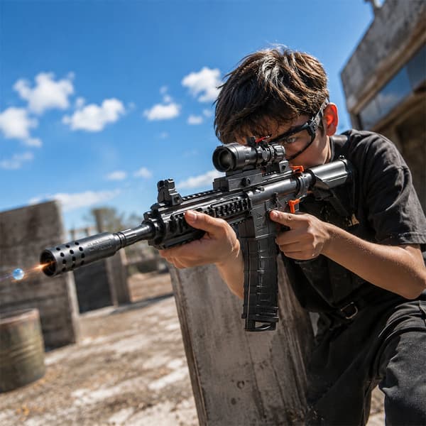 Gel Blaster including gel balls - long range with scope model HK416