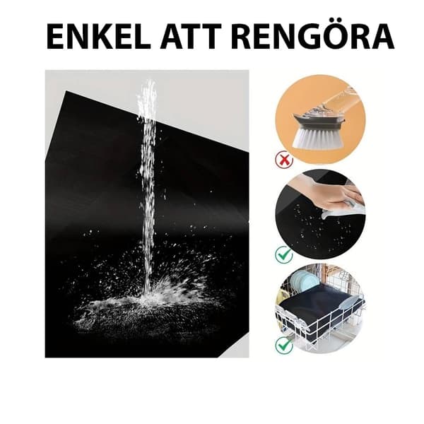 Grill/stekematte, teflonbelagt (5 stk.)