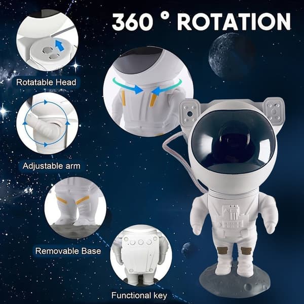 Astronaut Stjernehimmelprojektor med fjernkontroll