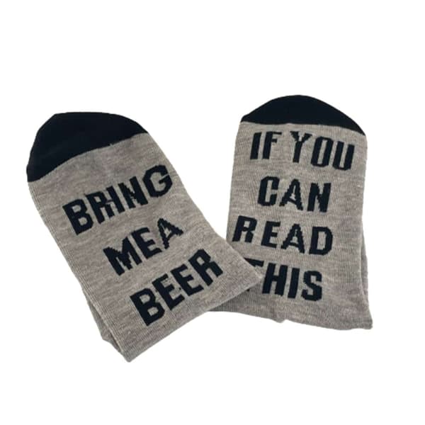 "Bring me a beer" one-size-sokker