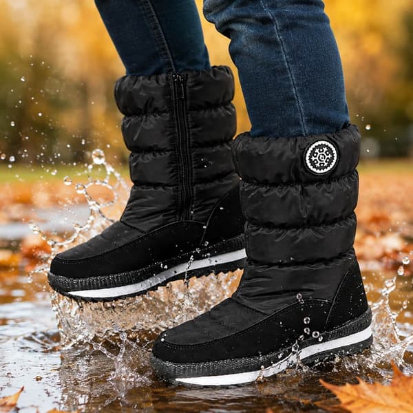 Comfortable and practical winter boots for children with zipper