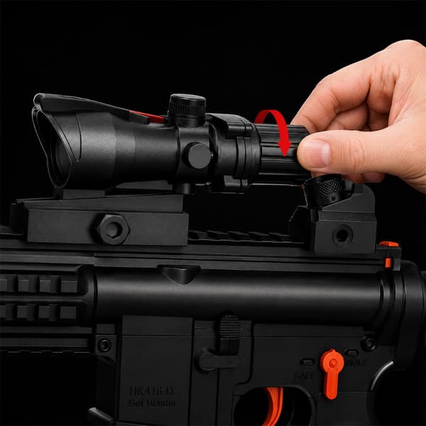 Gelblaster including gel balls – long-range with scope model HK416
