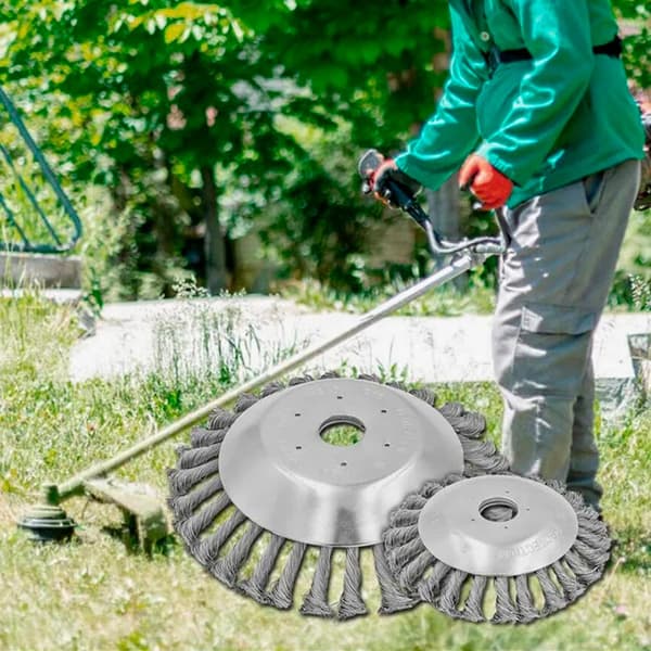 Effektiv stålbørste 6" eller 8" for ugressfjerning og polering