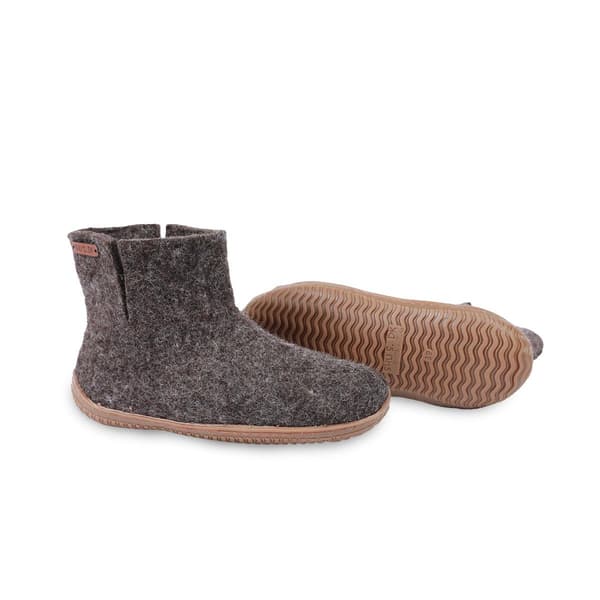 Wool Boots (100% Pure Wool) with Rubber Sole