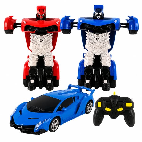 Remote Controlled Transformer Car with Sound and Light Effects