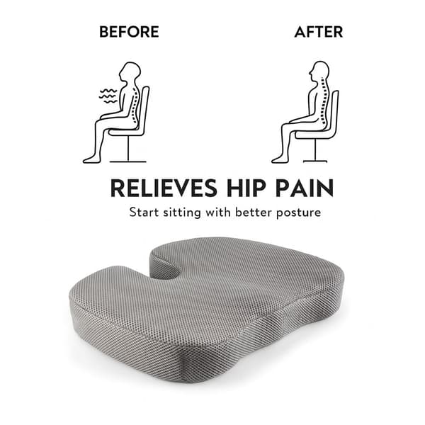 Ergonomic Memory Foam Seat Cushion