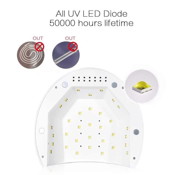Nails UV / LED lamp with / timer & support plate