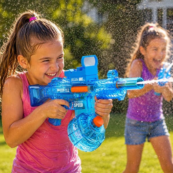 Electric Water Gun UMP 45 Spitfire Model Blue or Gray with LED Light