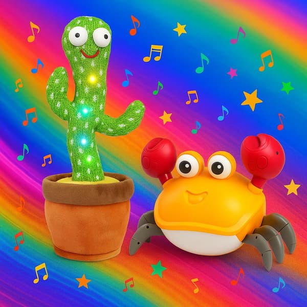 Toy Bundle: Singing Cactus & Happy Baby Crab