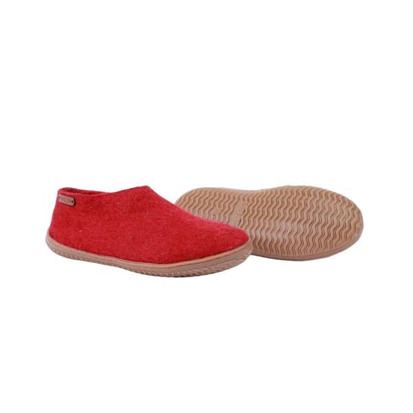 Wool Slippers (100% Pure Wool) with Rubber Sole