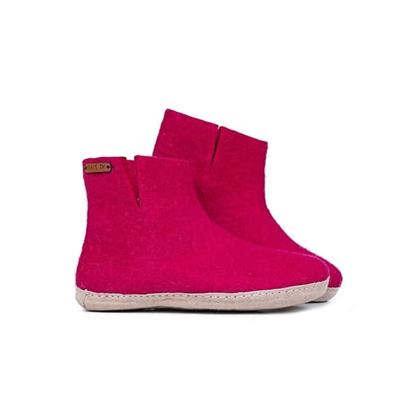 Wool Boots (100% Pure Wool) with Suede Sole