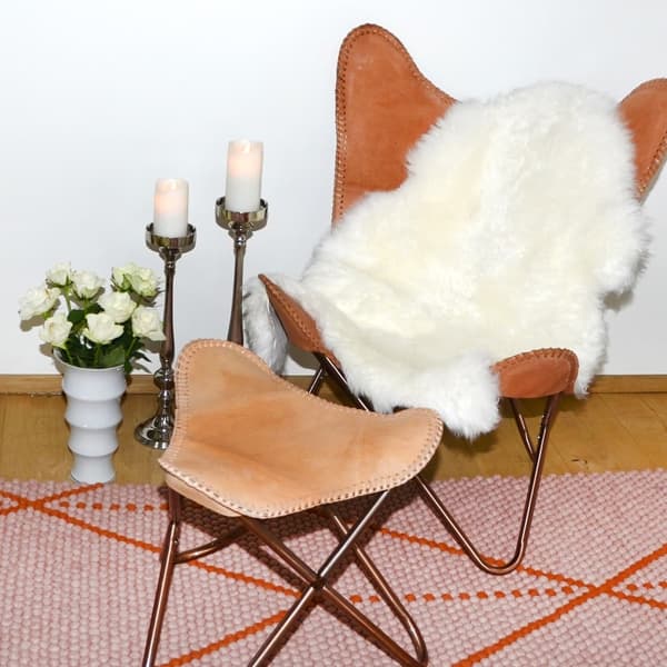 Genuine White Lambskin