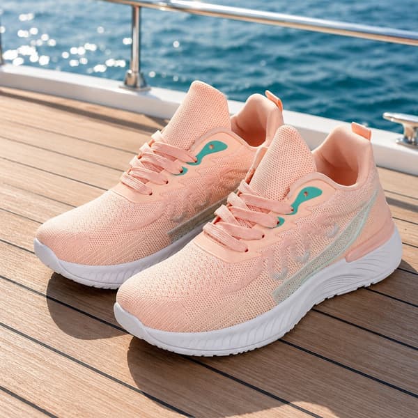 Women's Sneakers with Breathable Flyknit Upper