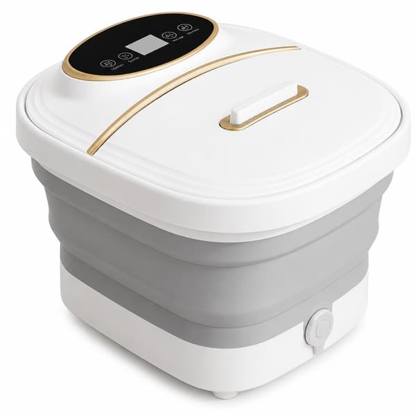 Foldable Foot Spa - with heat and 6 massage heads for deep massage