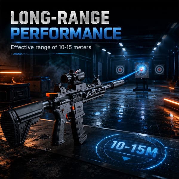Gelblaster including gel balls – long-range with scope model HK416